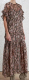 Bowerbird Frill Silk Dress - DESIGNER INSPIRED FASHIONS