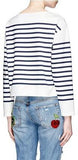 Pineapple-Embellished Striped Top