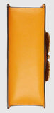 Leather Top Handle Bag with Moth, Yellow