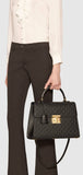 Padlock GG Signature Top-Handle Leather Bag - (Black, Red, Pink) - DESIGNER INSPIRED FASHIONS