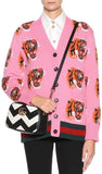 Tiger Knit Cardigan Sweater