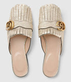 Marmont Metallic Laminate Leather Slipper