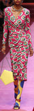 Ruched Printed Dress