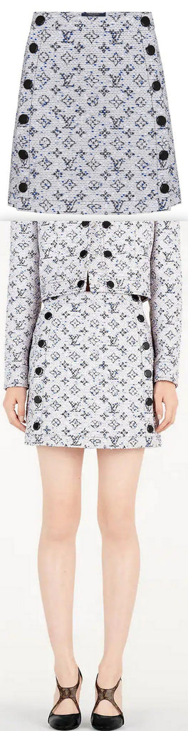 Short A-Line Skirt with Snaps