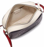 GG Soho Leather Shoulder Bag - (Red, Pink or Navy Blue) - DESIGNER INSPIRED FASHIONS