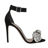 Bow Embroidered Sandals