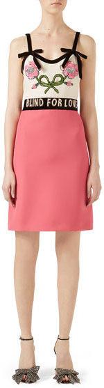 Spaghetti Strap Embellished Dress, Pink - DESIGNER INSPIRED FASHIONS
