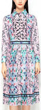 Pastel Print Pleated Dress