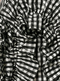 Gingham Ruffle Mini Skirt - DESIGNER INSPIRED FASHIONS