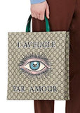 GG Supreme Eye-Print Shopper Tote Bag - DESIGNER INSPIRED FASHIONS