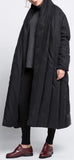 Paneled Puffer Coat - Red, Champagne, or Black