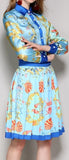 Shell Printed Shirt & Skirt Set