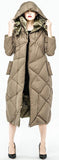 Reversible Down Coat in Black or Khaki - DESIGNER INSPIRED FASHIONS