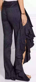 Pinstripe Ruffle Pants