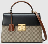 GG Supreme Top-Handle Satchel Bag Beige - DESIGNER INSPIRED FASHIONS