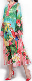 Tropical Printed Kaftan Dress