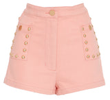 'Dream Big' Overall Crop Top and Short Set, Pink