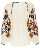 Flower Garden Long Sleeve Blouse - DESIGNER INSPIRED FASHIONS