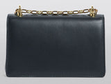 Girls Barocco Leather Shoulder Bag, Black
