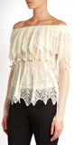 Off-the-Shoulder Pompom-embellished Top