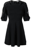 Black Lace Insert Dress