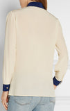 Bee Embellished Silk Blouse - DESIGNER INSPIRED FASHIONS