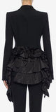 Asymmetric Ruffle Jacket