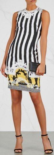 Printed Sheath Dress - DESIGNER INSPIRED FASHIONS