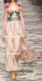 Applique Flower-Strap Embroidered Long Dress - DESIGNER INSPIRED FASHIONS