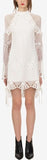 High Neck Crochet Tunic Dress