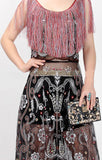 Embroidered Fringed Dress