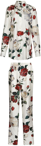 Floral Print Shirt & Trousers