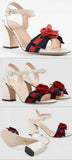 Floral Embellished Sandals, White