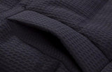 Long Waffle-Textured Puffer Down Coat in Black or Red - DESIGNER INSPIRED FASHIONS