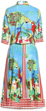 Tropical Print Shirt & Skirt Set - DESIGNER INSPIRED FASHIONS