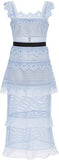 'Petunia' Ruffled Tiered Midi Dress - DESIGNER INSPIRED FASHIONS