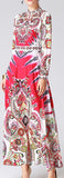 Paisley Printed Vintage Dress