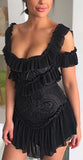 'Lovebirds' Dress, Black
