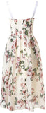 Rose Print Midi Sundress