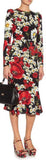 Red Poppy and Daisy Print Dress | DESIGNER INSPIRED FASHIONS