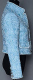 Tweed Jacket in Light Blue - DESIGNER INSPIRED FASHIONS