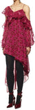 Asymmetric Devor̩ Print Dress