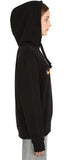 Sequin Logo Hoodie, Black