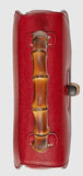 Bamboo Classic leather Handbag - (Black or Red) - DESIGNER INSPIRED FASHIONS