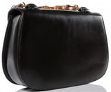 Bamboo Classic leather Handbag - (Black or Red) - DESIGNER INSPIRED FASHIONS