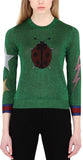 Extra Fine Intarsia Knit 'Lady Bug' Sweater - DESIGNER INSPIRED FASHIONS