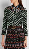 Four Leaf Clover Silk Shirt