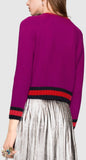 Strawberry Embroidered Knit Sweater - DESIGNER INSPIRED FASHIONS