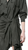 Tie-Front Shirt-Dress