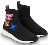 Logo Black Heart Sock Sneaker Boots